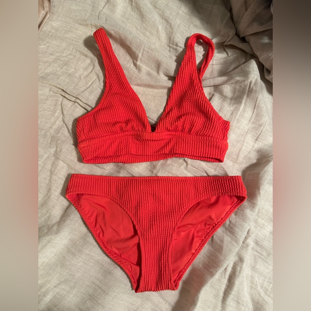 Aerie red bikini set